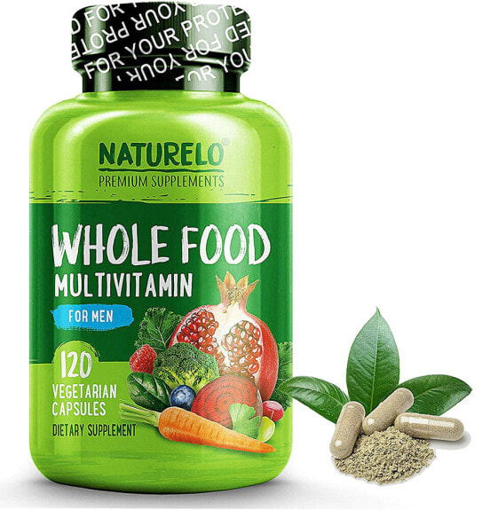 NATURELO Whole Food Multivitamin for Men Цельнопищевые мультивитамины для мужчин 120 капсул