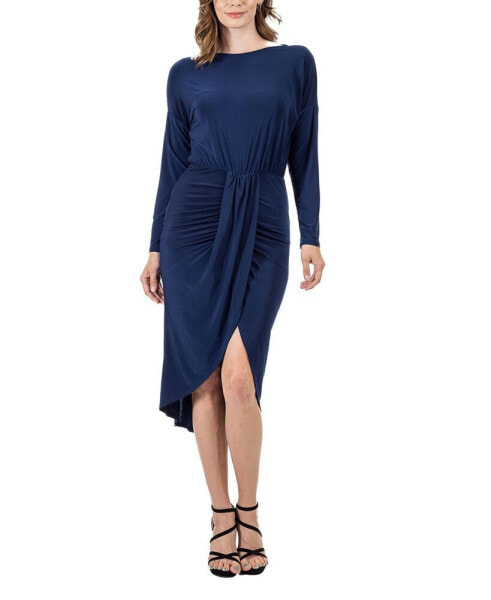 Women's Long Sleeve Knee Length Dress