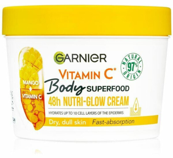 Крем для тела GARNIER Body Superfood Mango + Vitamin C (Сияние кожи) 380 мл