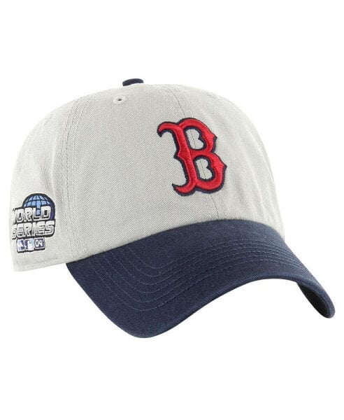 Men's Gray/Navy Boston Red Sox Sure Shot Classic Franchise Fitted Hat