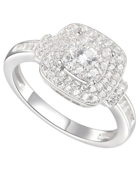 Кольцо Macy's 3/4 ct. t.w. Round & Baguette Shape Diamond