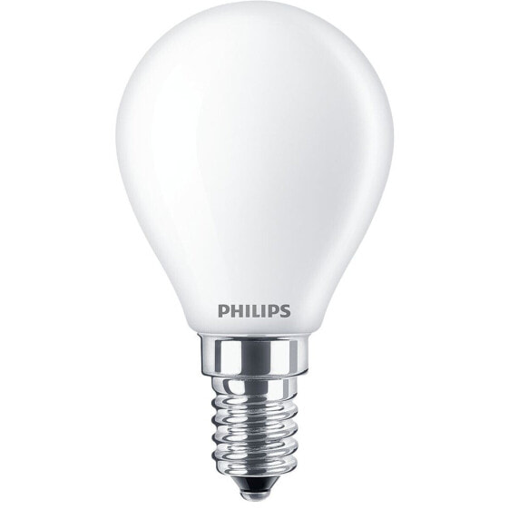 Лампочка LED Philips Vela y lustre 40 Вт 4,3 Вт E14 470 лм 4,5 х 8,2 см (4000 K)