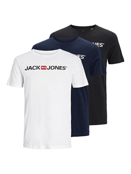 Футболка Jack & Jones JJECORP Slim Fit Black/White/Navy