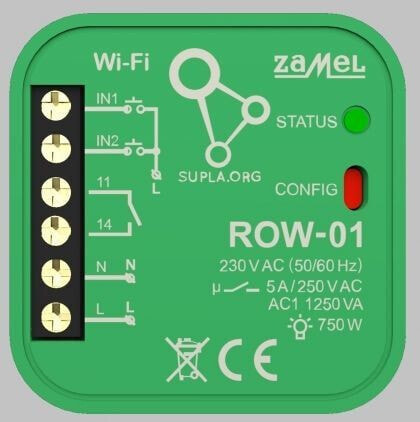 Электроника Умный дом Безопасность WiFi приемник Zamel ROW-01 (SPL10000001)