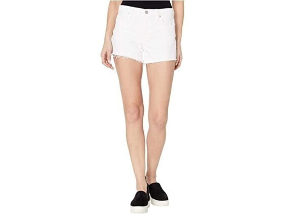 Hudson Jeans Women's 246581 Gemma Cut Off Shorts White Size 27