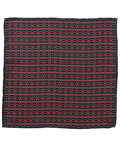 Men's Intertwined Hearts Pocket Square