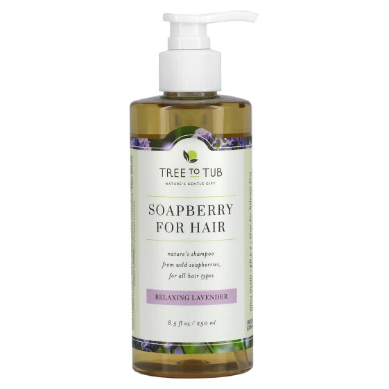 Soapberry for Hair Shampoo, For All Hair Types, Relaxing Lavender, 8.5 fl oz (250 ml)