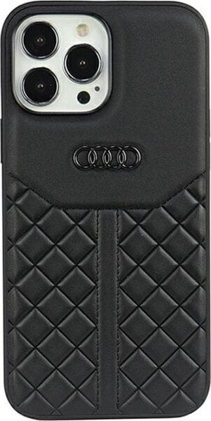 Audi Audi Genuine Leather iPhone 13 Pro / 13 6.1" czarny/black hardcase AU-TPUPCIP13P-Q8/D1-BK