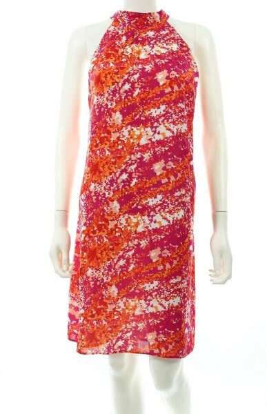 Laundry by Shelli Segal Womens Multi-Color Print Sleeveless Shift Dress Size 10