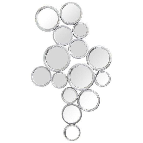 Wall mirror Alexandra House Living Silver Metal Circles 11 x 91 x 60 cm