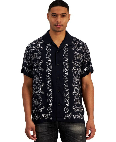 Men's Royal Scroll Graphic Shirt