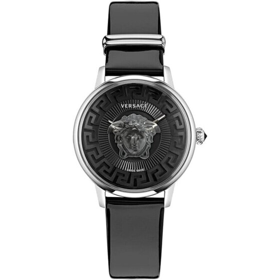 Versace Damen Armbanduhr MEDUSA ALCHEMY schwarz, silber 38 mm VE6F00123