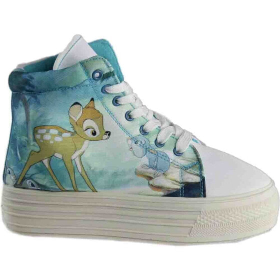 Disney Bambi High Top Womens Blue Sneakers Casual Shoes BAXJ001