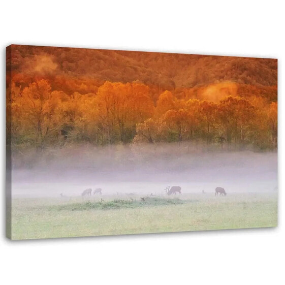 Wandbild Hirsche Tiere Landschaft Natur