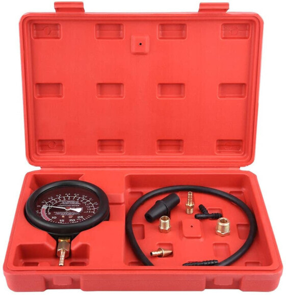 Vacuum and Fuel Pump Tester Kit, Keenso Car Engine Vacuum Fuel Pump and Vacuum Tester, Carburetor Diagnosis, Leakage Tester, Car Body Repair