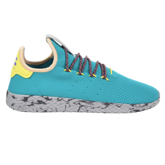 Adidas Pharrell Williams Tennis HU Men's Shoes Teal-Yellow-Grey Marble cq1872