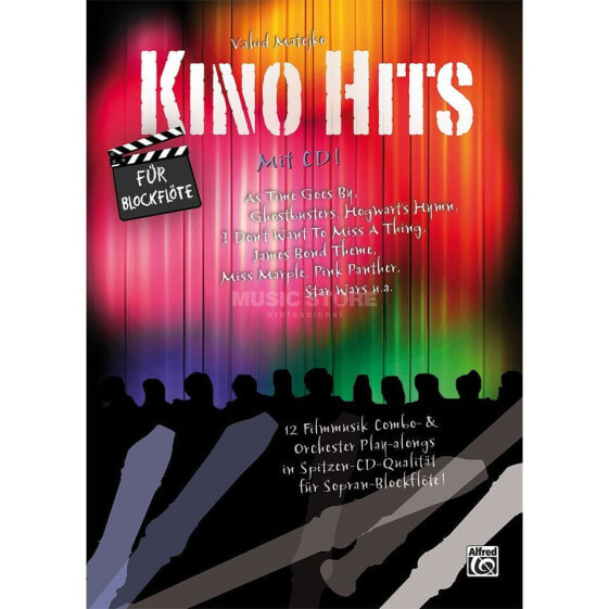 Alfred Music Kino Hits für Blockflöte Buch und Play-Along CD