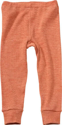 Unterhose lang aus Bio-Baumwolle, Bio-Wolle und Seide, orange, Gr. 98, 1 St