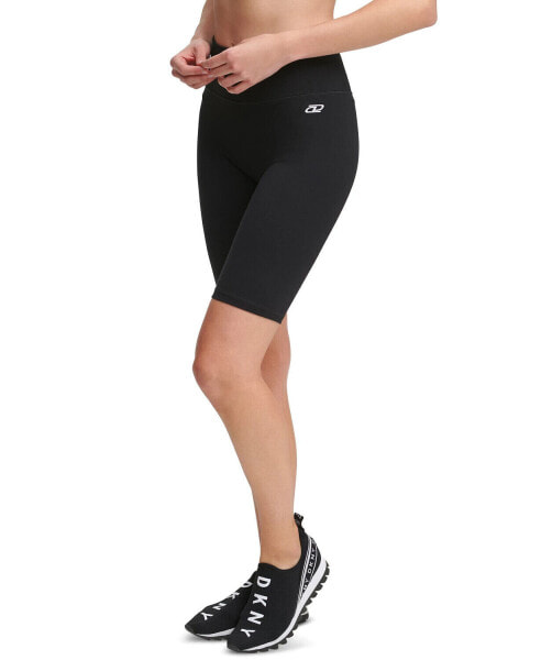 Шорты спортивные DKNY 280493 Icon High-Waist Bike Shorts, размер Extra-Small