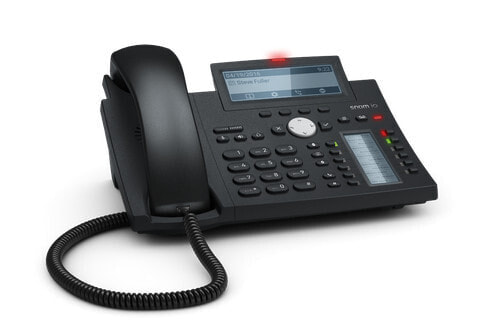 Snom D345 - IP Phone - Black - Blue - Wired handset - Desk/Wall - In-band - Out-of band - SIP info - User