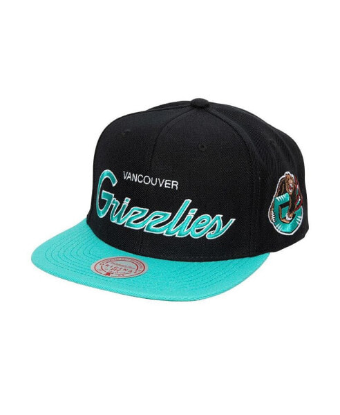 Головной убор Mitchell&Ness Черный Vancouver Grizzlies Hardwood Classics MVP Team Script 2.0 Snapback Hat