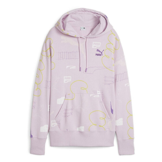 PUMA SELECT Classics Brand Love Aop hoodie
