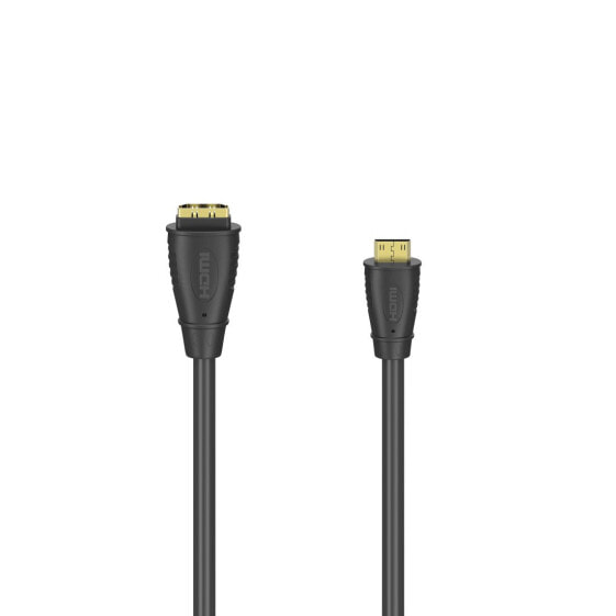 Hama Highspeed HDMI-Adapter - mini HDMI männlich bis weiblich - 10cm - abgeschirmt - Cable - Digital/Display/Video