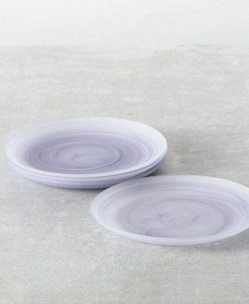 La Jolla Glass Dinner Plates, Set of 4