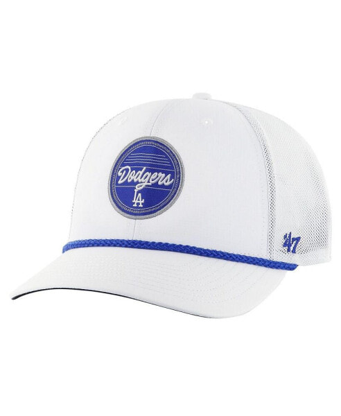 Men's White Los Angeles Dodgers Fairway Trucker Adjustable Hat