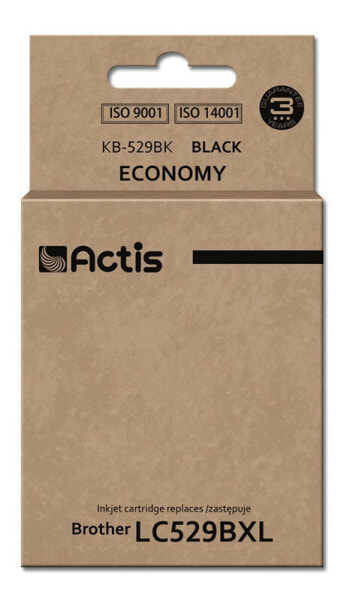 Actis KB-529BK ink (replacement for Brother LC529Bk; Standard; 58 ml; black) - Standard Yield - Pigment-based ink - 58 ml - 1 pc(s) - Single pack