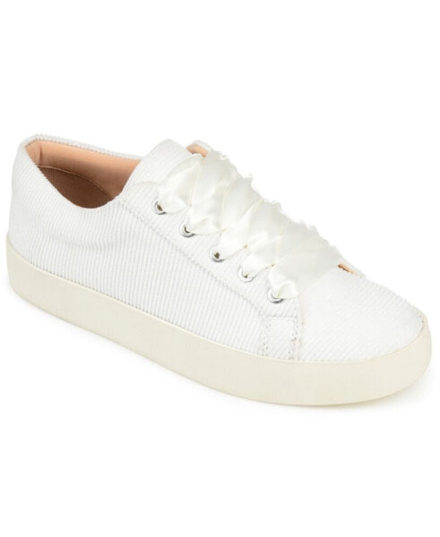 Women's Kinsley Corduroy Lace Up Sneakers