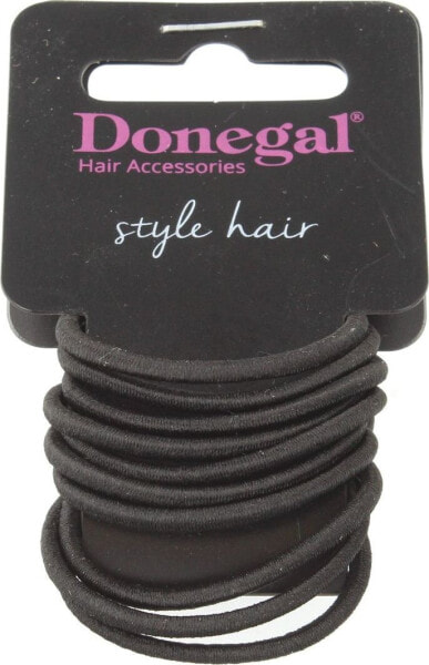 Резинки для волос Donegal DON*GUMKA (FA-5820) черные маленькие 12 штук