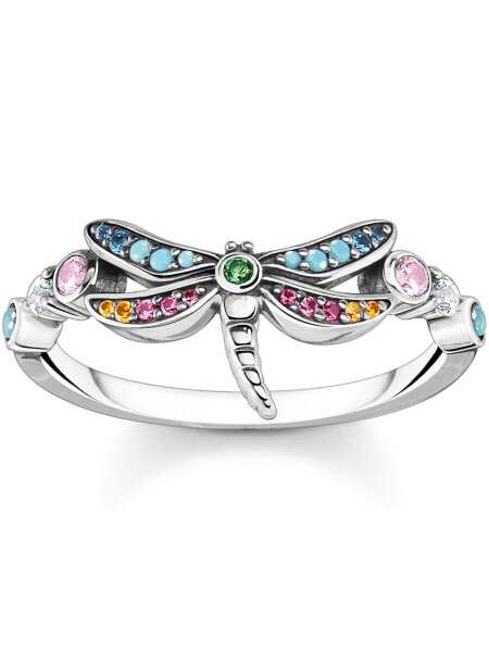 Thomas Sabo Ladies Ring TR2383-314-7-52 Dragonfly size 52