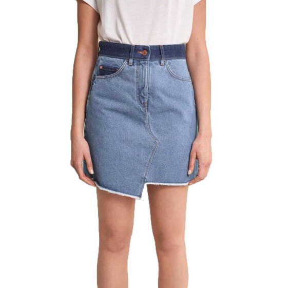 SALSA JEANS Push In Secret Glamour Contrast Denim Mini Skirt