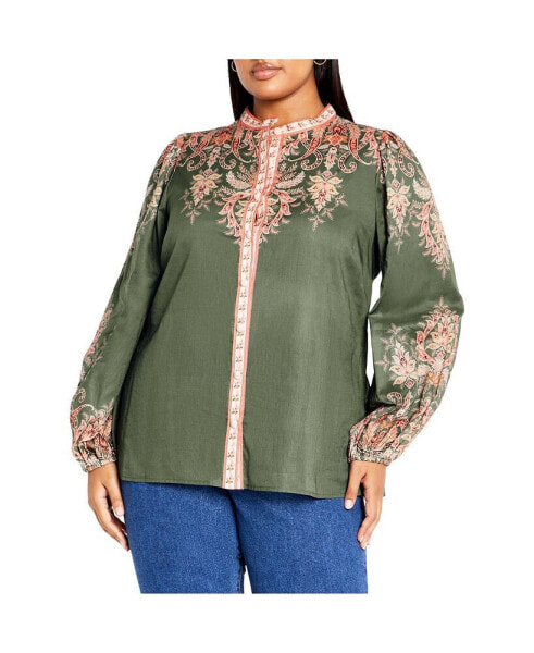 Plus Size Chloe Placement Shirt