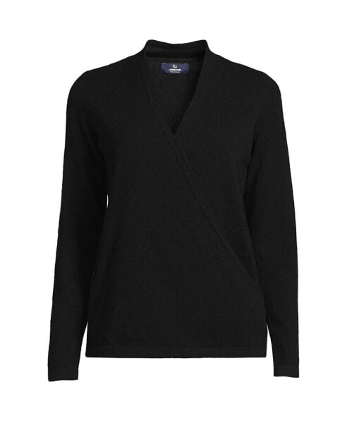 Women's Cashmere Long Sleeve Wrap Sweater