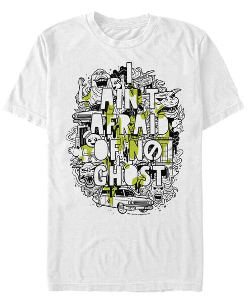 Men's Ain'T Afraid Collage Slim Drip Poster Short Sleeve T- shirt