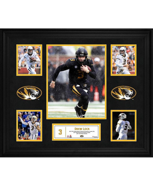 Drew Lock Missouri Tigers Framed 23" x 27" 5-Photo Collage