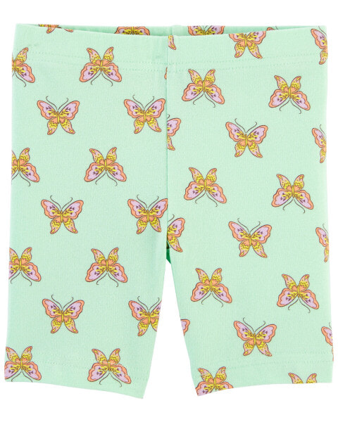 Toddler Butterfly Print Bike Shorts 2T