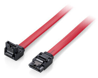 Equip SATA III Cable - Angled - 1m - 1 m - SATA III - SATA 7-pin - SATA 7-pin - Male/Male - Red