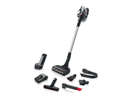 Bosch Serie 8 BSS82SIL1 - Bagless - Black - Silver - Dry - Filtering - Bare floor - Carpet - Stair steps - Upholstery - LED