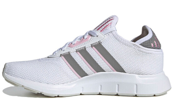 Беговые кроссовки Adidas Originals Swift Run X демпфирование и антискользящая подошва для женщин бело-серо-розовые
