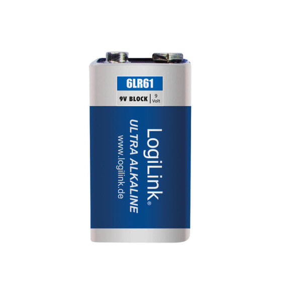 LogiLink 6LR61B1 - Single-use battery - Alkaline - 9 V - 1 pc(s) - 480 mAh - 5 year(s)