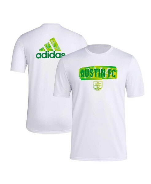 Men's White Austin FC Local Pop AEROREADY T-shirt