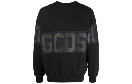 GCDS FW21 字母Logo印花宽松长袖卫衣 男款 黑色 / Толстовка GCDS FW21 Logo CC94M021502-02