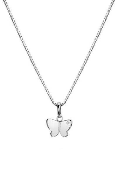 Charming Silver Butterfly Flutter Necklace DP911 (Chain, Pendant)
