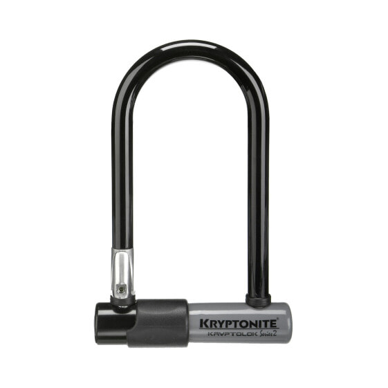 Kryptonite KryptoLok U-Lock - 3.25 x 7", Keyed, Black, Includes bracket