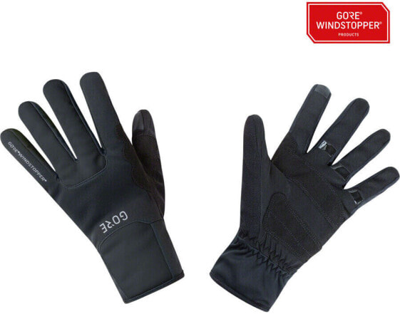 Перчатки спортивные GORE M WINDSTOPPER?� Thermo Gloves - черные, полные пальцы, размер X-Small.