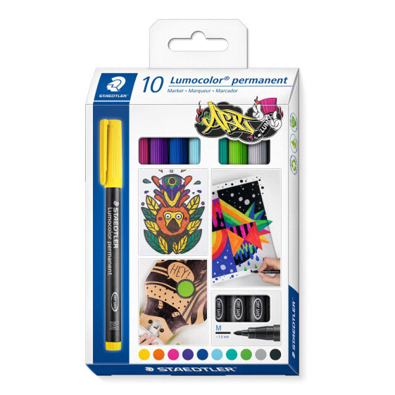 Маркеры Lumocolor - Разноцветные - Разнообразные - Многоразовые - Полипропилен (PP) - Средний - 1 мм - STAEDTLER