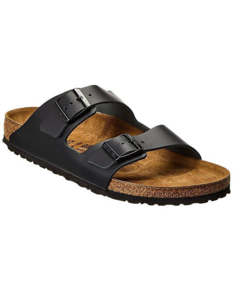 Birkenstock Arizona Bs Narrow Fit Leather Sandal Men's Black 35